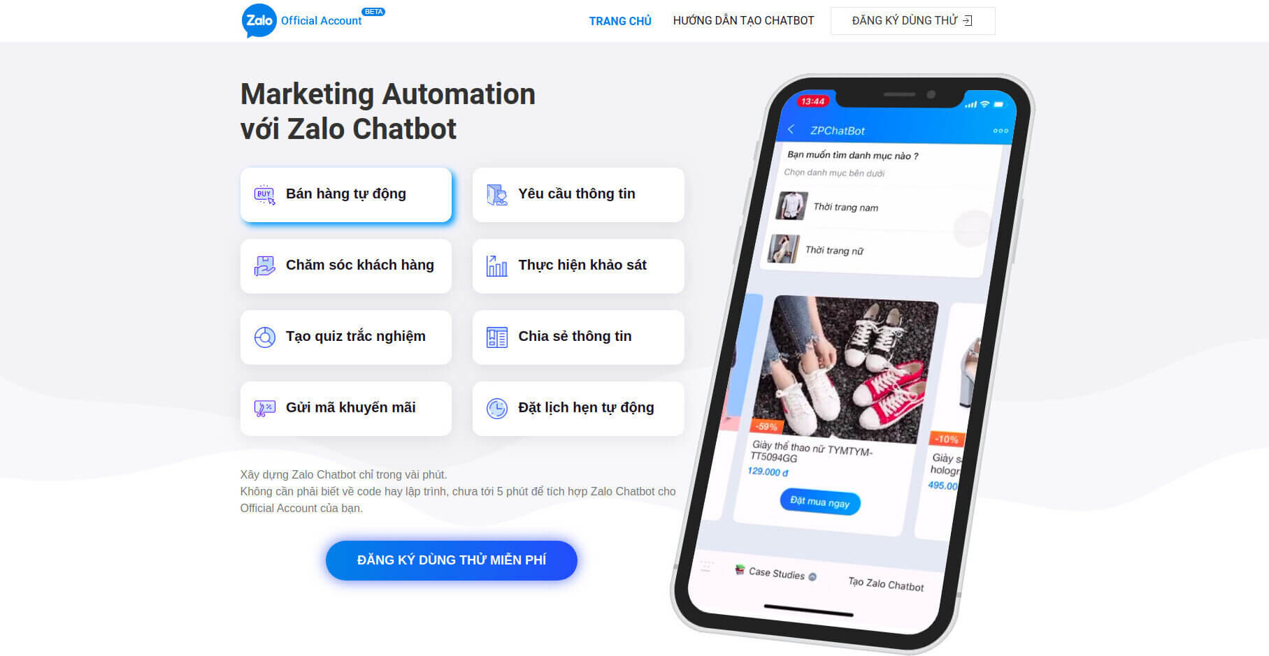 Chatbot trên Zalo