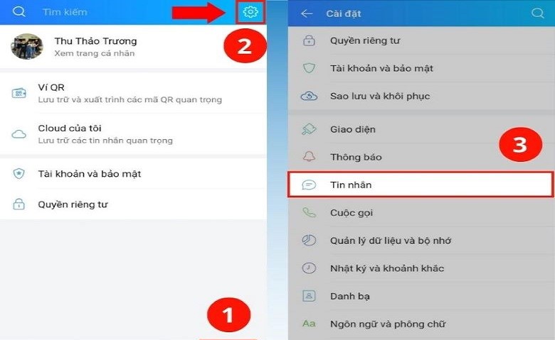 Cách mở mini chat trên ứng dụng 