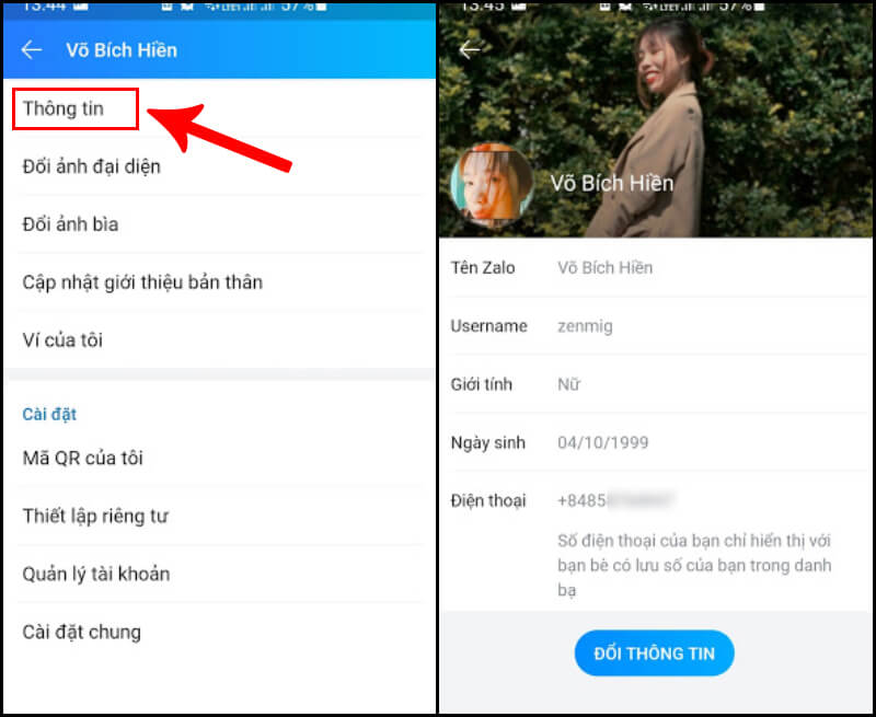 Cách sửa thông tin trên điện thoại 
